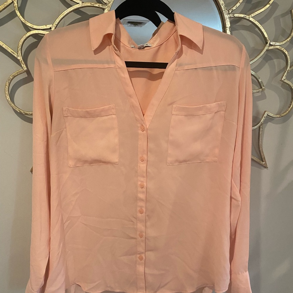Express portofino blouse- blush pink size M